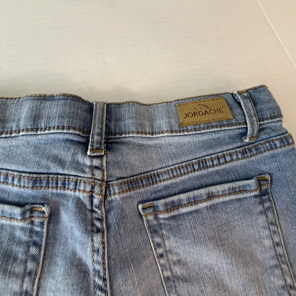 Jordache Distressed Cut Off Denim Shorts Button Fly 5 Pocket Girls Size 10